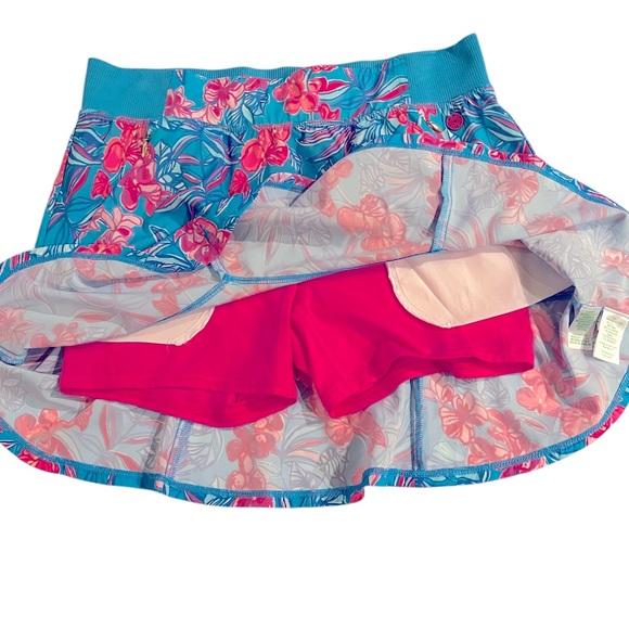 Lilly Pulitzer Fara Skort in Cumulus Blue Orchid Oasis S - Picture 4 of 10